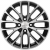 Khomen KHW 1506 6x15 4*100 ET40 DIA60.1 Black-FP Литой