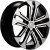 Khomen KHW 1803 7x18 5*108 ET46 DIA63.3 Black-FP Литой